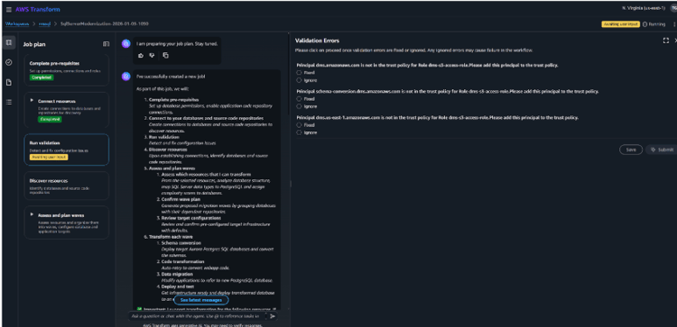 Validation errors were clear and actionable